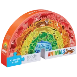 Crocodile Creek | Puzzle Tier-Regenbogen 100 Teile