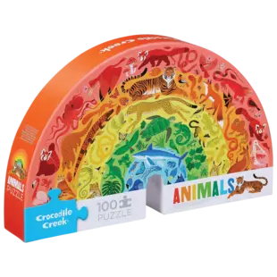 Crocodile Creek | Puzzel Dierenregenboog 100 Stuks