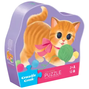 Crocodile Creek | Mini Puzzel  Schattige Kittens 12 Stuks