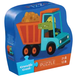 Crocodile Creek | Mini-Puzzle „Baufahrzeug“ 12 Teile
