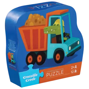Crocodile Creek | Mini Puzzle Construction Truck 12 Pieces