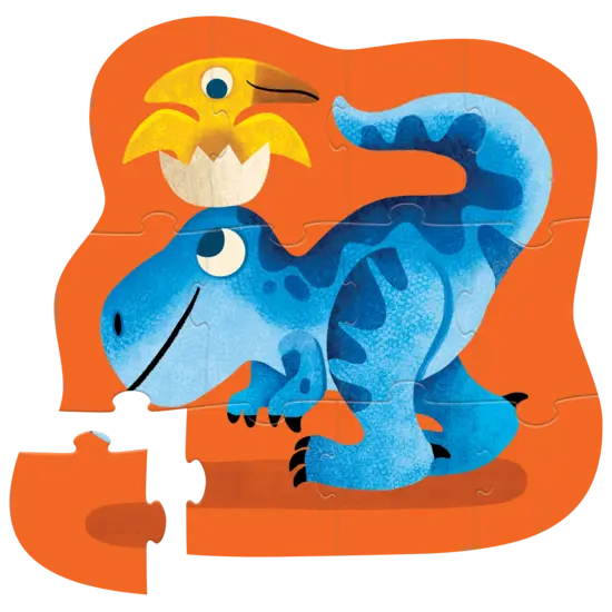 Crocodile Creek Crocodile Creek | Mini-Puzzle Dinosaurierfreunde 12 Teile