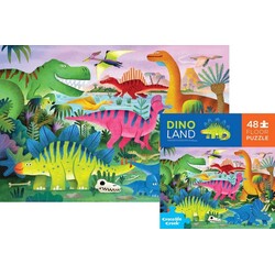 Crocodile Creek | Maxi Floor Puzzle Dinoland 48 Teile