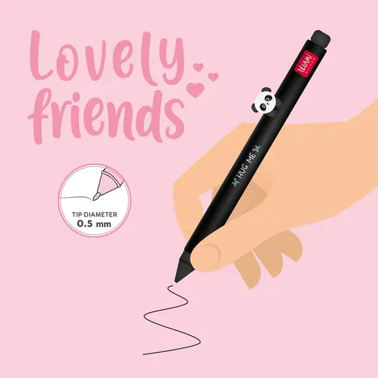 Legami Legami | Stylo gel - Lovely Friends - Panda