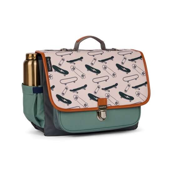 Caramel et Cie Caramel & Cie | Medium Boekentas Cartable Moyen Grey Skate