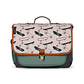 Caramel et Cie Caramel & Cie | Medium Boekentas Cartable Moyen Grey Skate