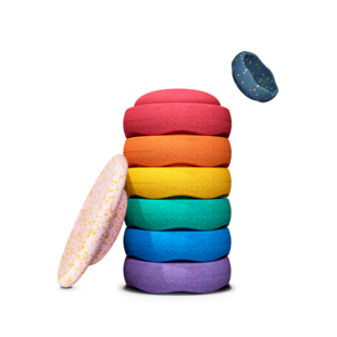 Stapelstein | Rainbow Set Water Lily Classic + Gratis Mini