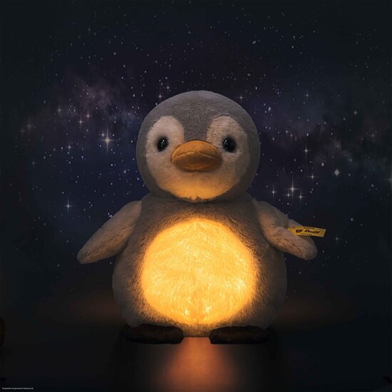 Steiff Steiff | Light at Night Lio Pinguin 22 cm Light Grey