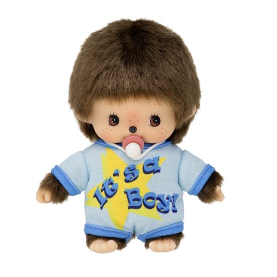 Monchhichi Monchhichi | Combinaison Bebichhichi « C'est un garçon » 16 cm