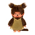 Monchhichi Monchhichi | Girl in a Gold Glitter Dress, 20 cm