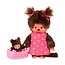 Monchhichi Monchhichi | Monchhichi 20 cm mit MiniBebichhichi im Tragekorb
