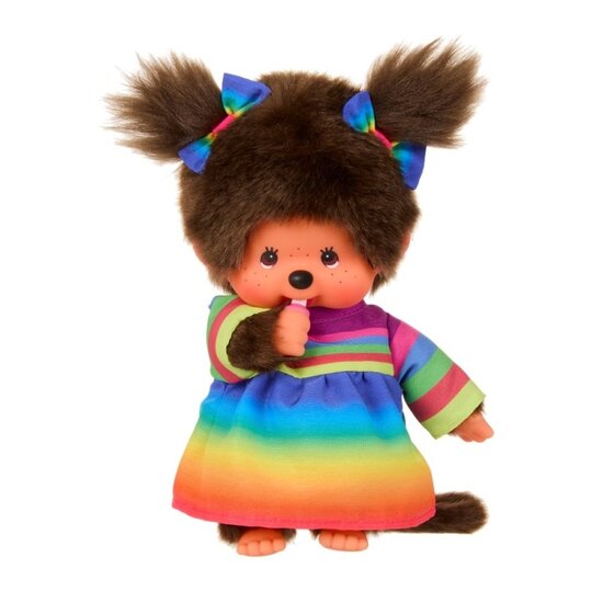 Monchhichi Monchhichi | Girl in a Rainbow Dress 20 cm