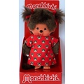 Monchhichi Monchhichi | Mädchen im roten Kleid mit Aufdruck, 20 cm