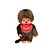 Monchhichi Monchhichi | Jongen Met Slab Rood 20cm