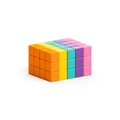 Pixio Pixio | Magnetische Blokken Abstract Series Neon 60  Stuks