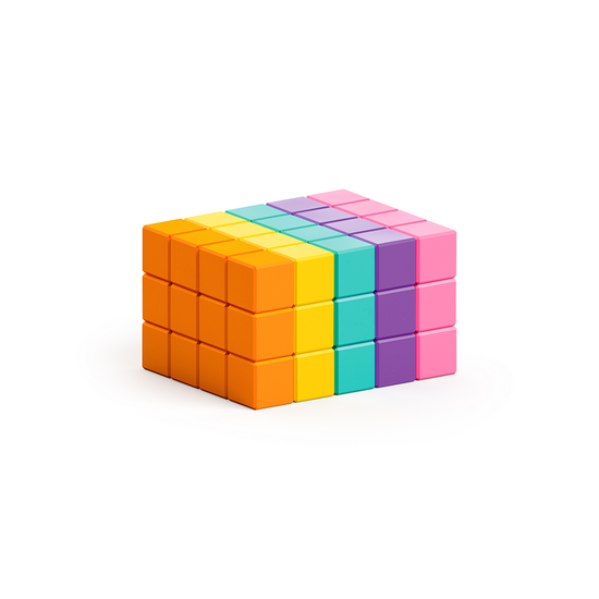 Pixio Pixio | Magnetische Blokken Abstract Series Neon 60  Stuks