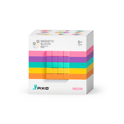 Pixio | Magnetic Blocks Abstract Series Neon 60-piece set