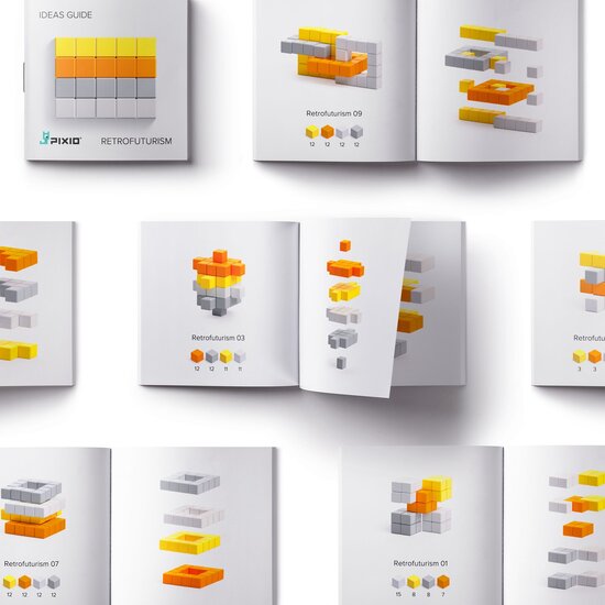 Pixio Pixio | Magnetische Blokken Abstract Series Retrofuturism 60 Stuks