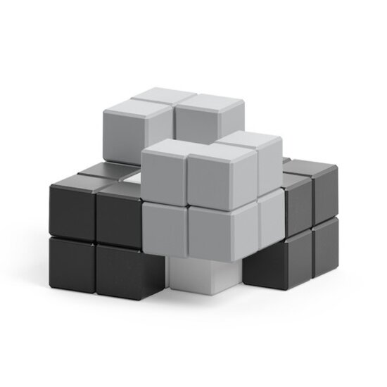 Pixio Pixio | Magnetic Blocks Abstract Series Noir, 60 Teile