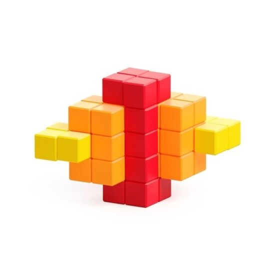 Pixio Pixio | Magnetische Blokken Abstract Series Lava 60  Stuks