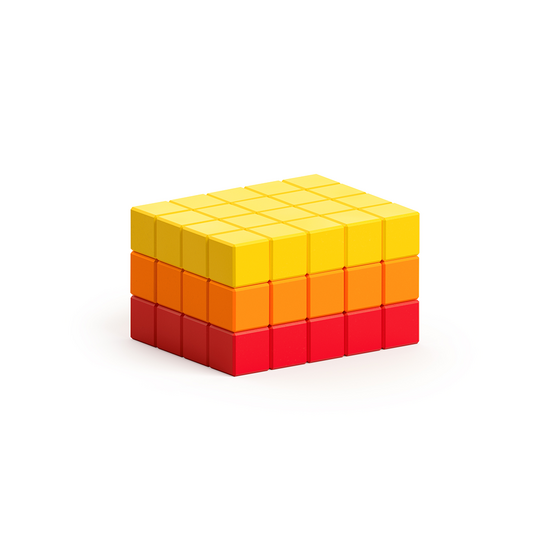 Pixio Pixio | Magnetische Blokken Abstract Series Lava 60  Stuks