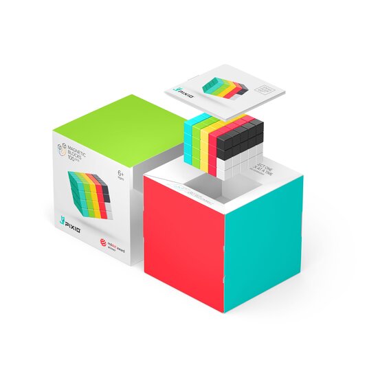 Pixio Pixio | Magnetic Blocks Design Series PIXIO-100 100 Stuks