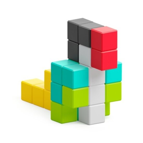 Pixio Pixio | Blocs magnétiques Design Series PIXIO-50, 50 pièces