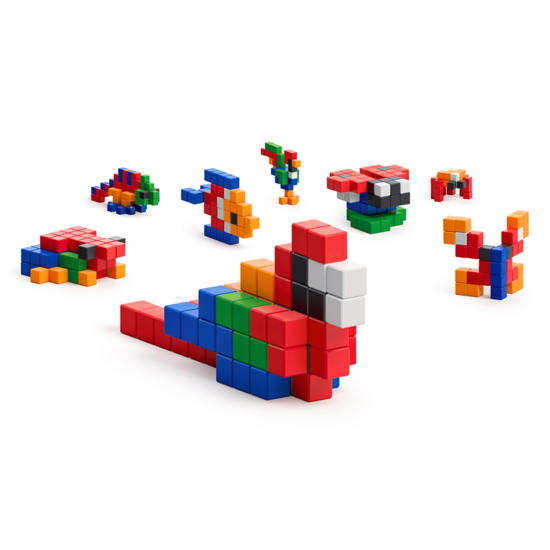 Pixio Pixio | Magnetic Blocks Story Series Bright Animals, 90 Teile