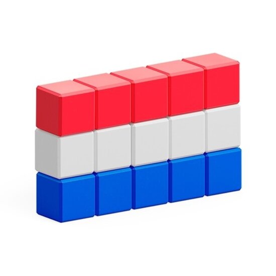 Pixio Pixio | Blocs magnétiques « Story Series » Drapeaux, 111 pièces