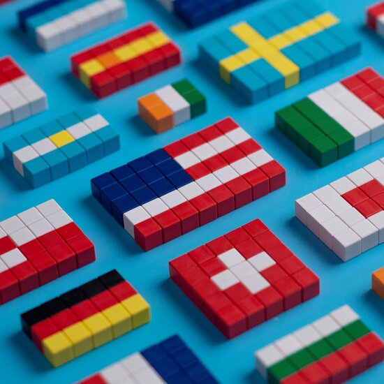 Pixio Pixio | Magnetische Blokken Story Series Flags 111 Stuks