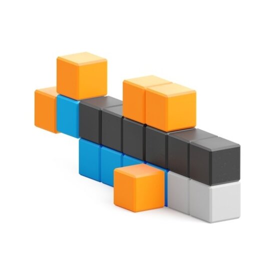 Pixio Pixio | Magnetic Blocks Story Series Mini Ocean 75 Pieces