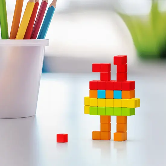 Pixio Pixio | Magnetic Blocks Story Series Regenbogen, 63 Teile