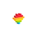 Pixio Pixio | Magnetische Blokken Story Series Rainbow  63 Stuks