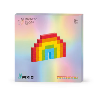 Pixio | Magnetic Blocks Story Series Regenbogen, 63 Teile