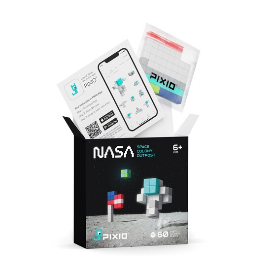 Pixio Pixio | Magnetbausteine NASA Space Colony Outpost, 60 Teile