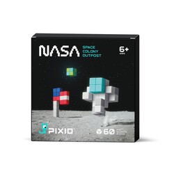 Pixio | Magnetic Blocks Story Series NASA Space Colony Outpost 60 Pieces