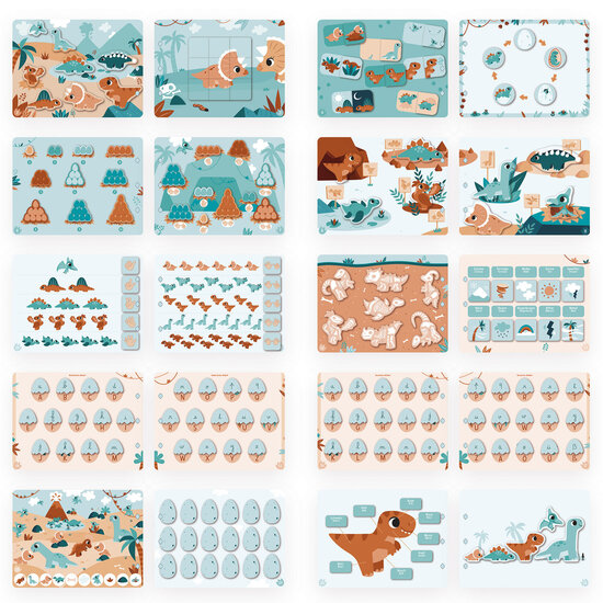 Janod Janod | Livre d'activités Busy Book Dino