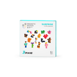 Pixio | Magnetische Bausteine – Surprise-Serie Surprise 1–16 – Kreaturen – 8–11 Stück