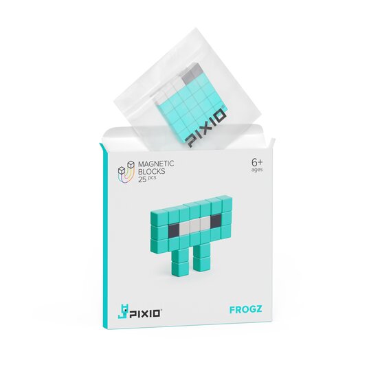 Pixio Pixio | Magnetbauklötze Story-Serie Mini Monsters Frogz, 25-teilig