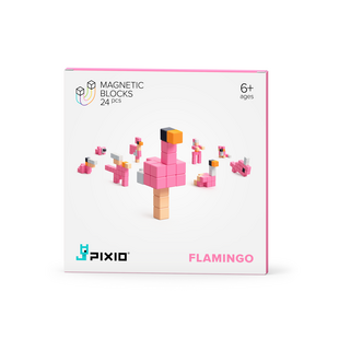 Pixio | Magnetische Blokken Story Series Flamingo 24 Stuks