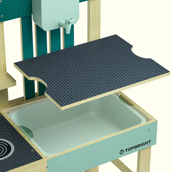 Topbright Topbright | Ustensiles de cuisine pour cuisine d'extérieur Mud Kitchen