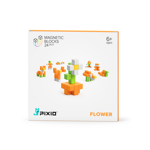 Pixio | Magnetic Blocks Story Series Flower, 24 pieces