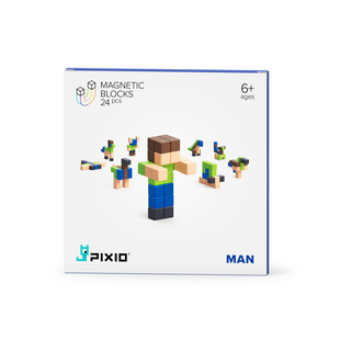 Pixio | Magnetic Blocks Story Series Mann, 24-teilig