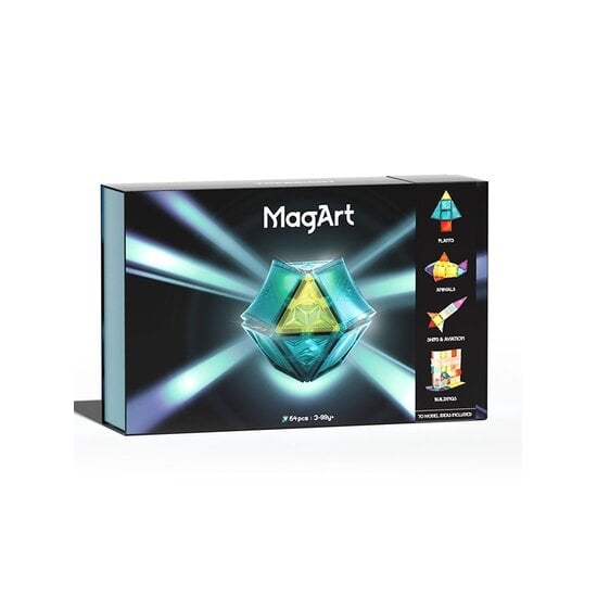 Topbright Topbright | Magnetisch Blokken Magart 64-delig