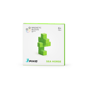 Pixio | Magnetic Blocks Colour Series Light Green Seahorse 11 Pieces