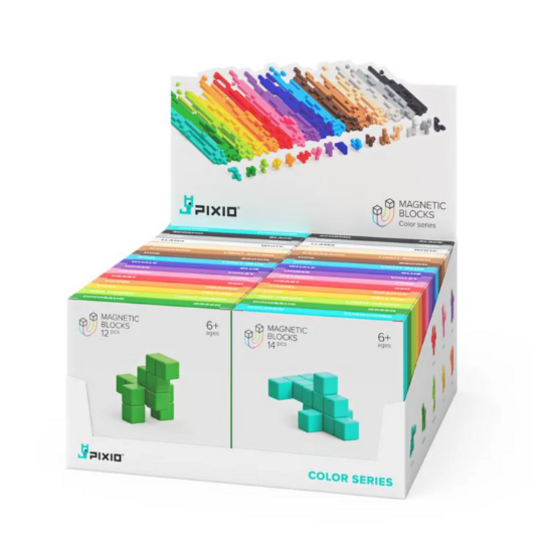 Pixio Pixio | Magnetische Blokken  Color Series Light Green Sea Horse 11 Stuks