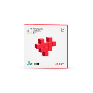 Pixio | Magnetic Blocks Colour Series Red Heart 11-piece set