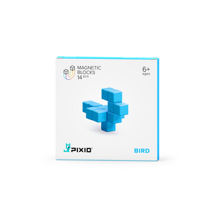 Pixio | Magnetische Blokken Color Series Light Blue Bird 14 Stuks
