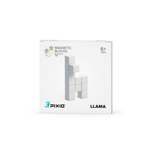 Pixio | Magnetic Blocks Colour Series White Llama 12-piece set