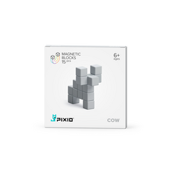 Pixio | Magnetische Blokken Color Series Grey Cow 15 Stuks